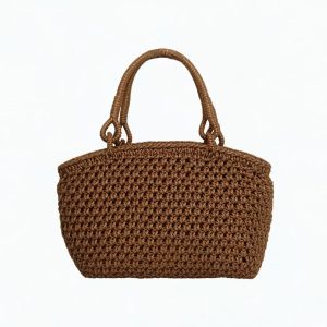 Socialite‑Style Wild Grape Vine Rattan Handbag