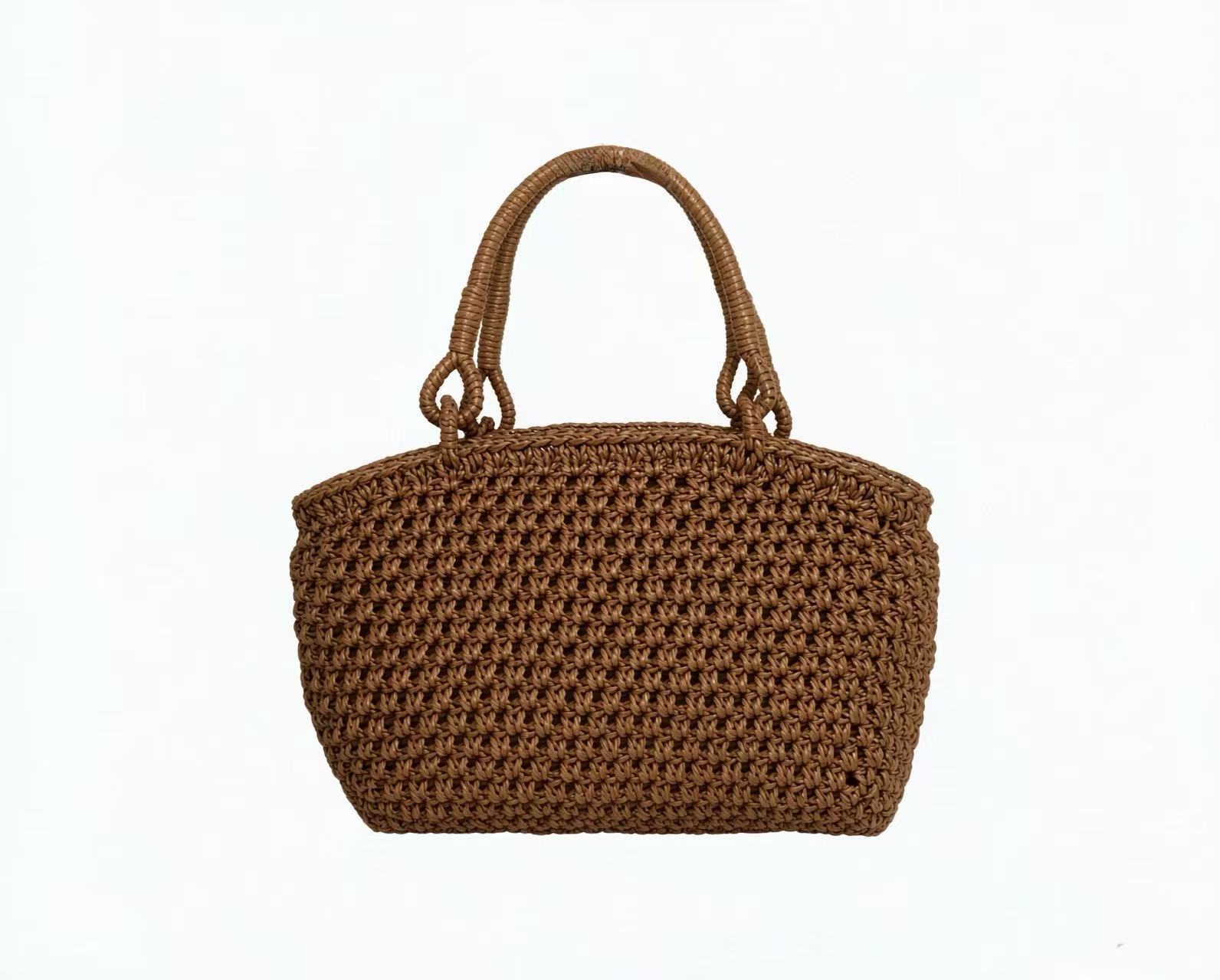 Socialite‑Style Wild Grape Vine Rattan Handbag