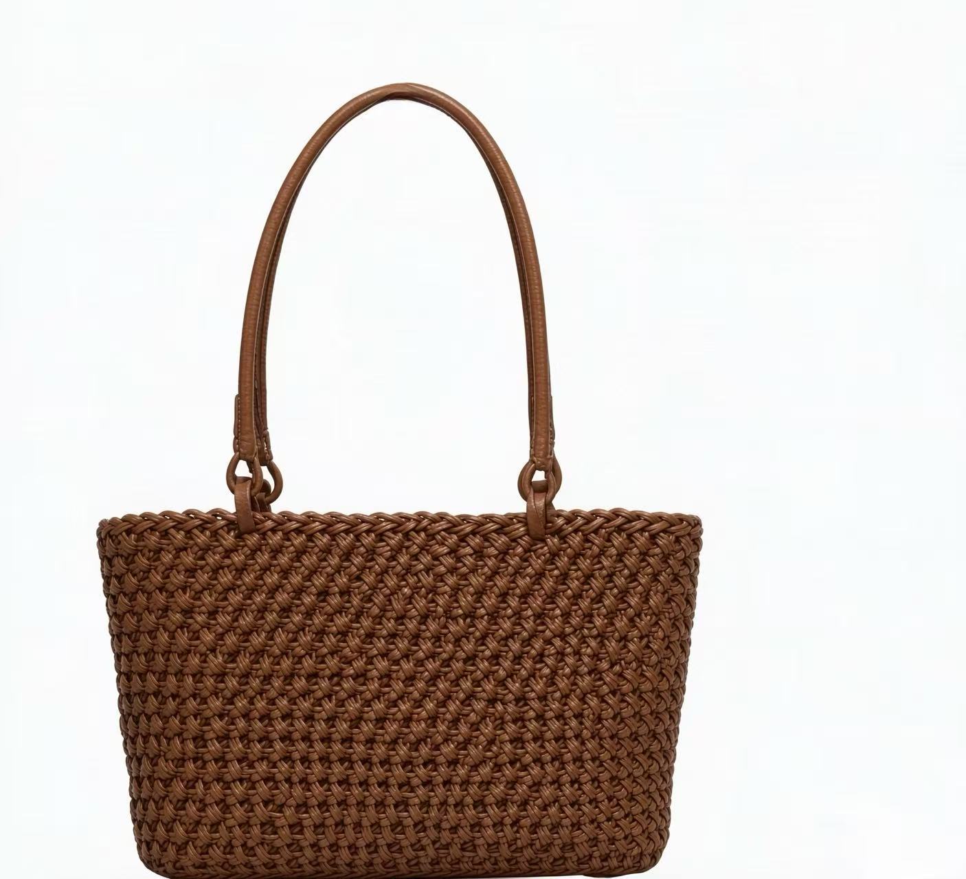 TS003 Wild Grape Vine Rattan Shoulder Tote Bag