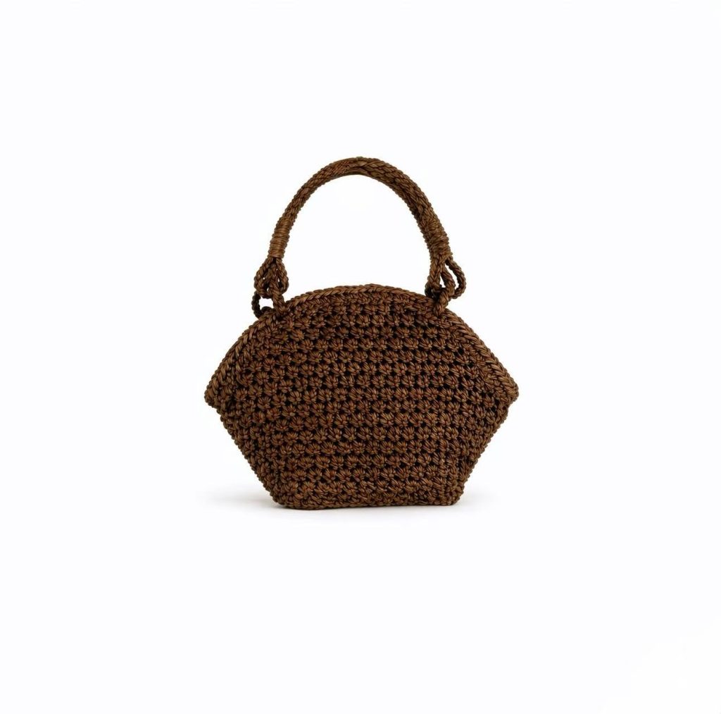 Small‑Shell Wild Grape Vine Rattan Handbag