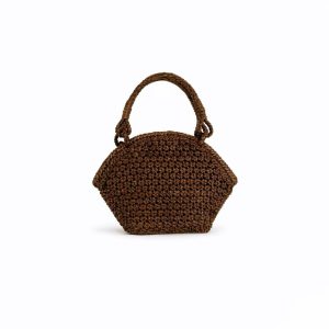 Small‑Shell Wild Grape Vine Rattan Handbag
