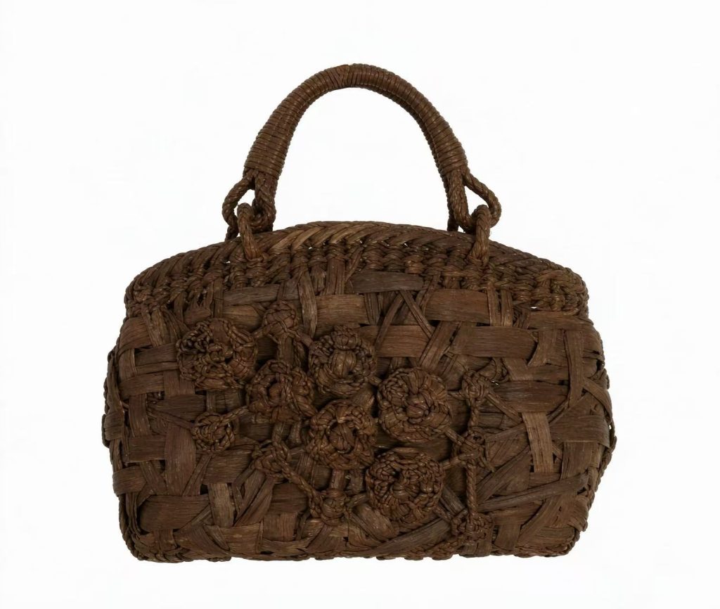 Socialite‑Style Wild Grape Vine Rattan Handbag