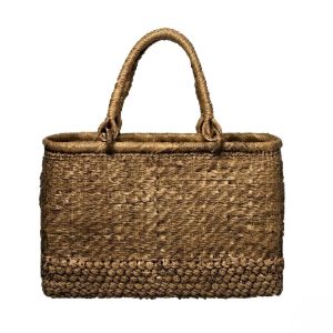 602 -1Second Leather Woven Handbag