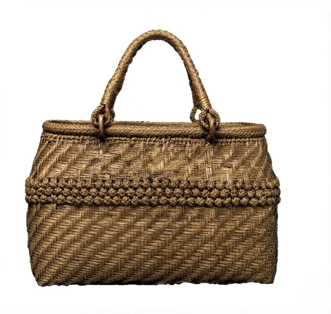 100M -5Wild Grape Vine Woven Tote Bag