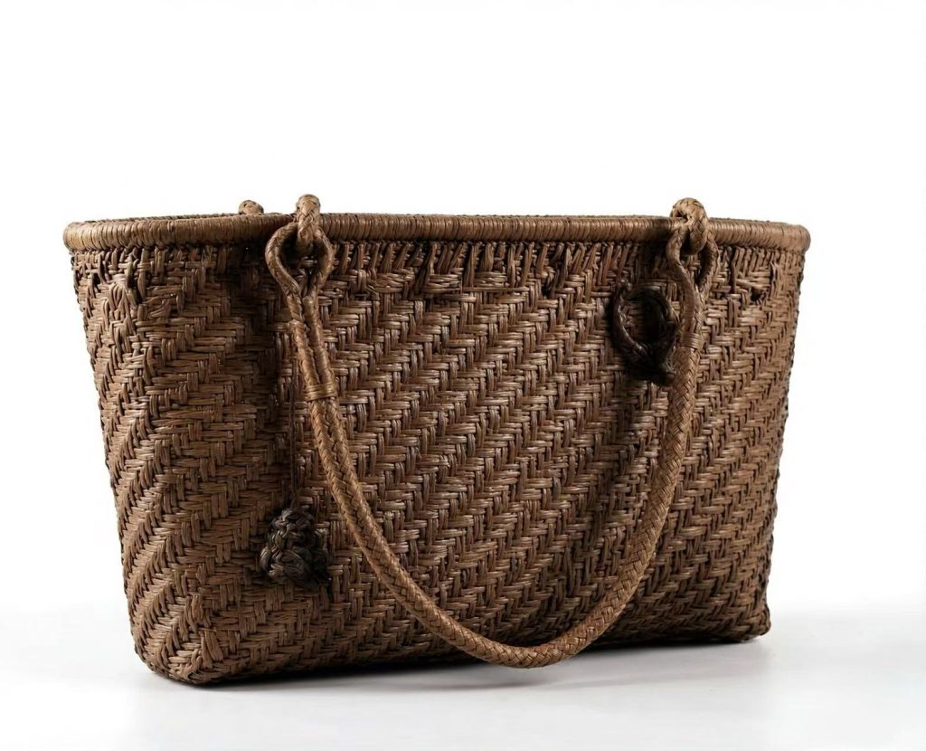 TS003 -1Wild Grape Vine Woven Handbag