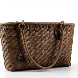 TS003 -1Wild Grape Vine Woven Handbag