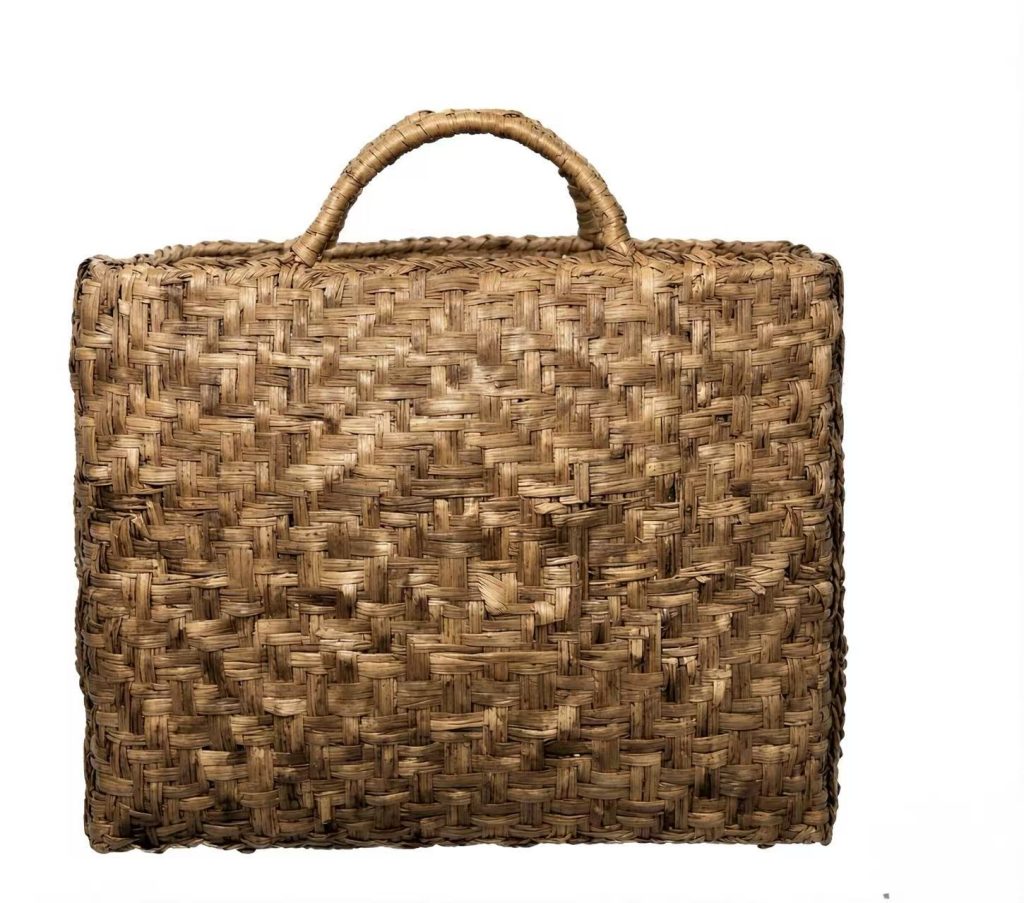 Small Luggage Style Wild Grape Vine Woven Bag