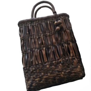 Long Birdcage Wild Grape Vine Woven Handbag