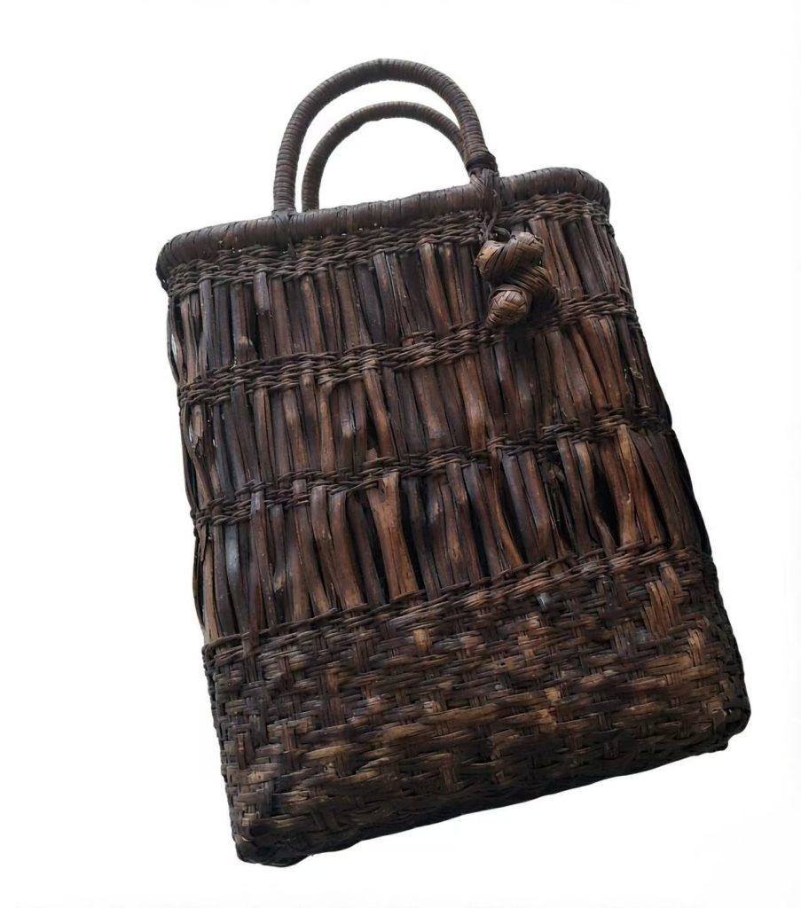 Long Birdcage Wild Grape Vine Woven Handbag