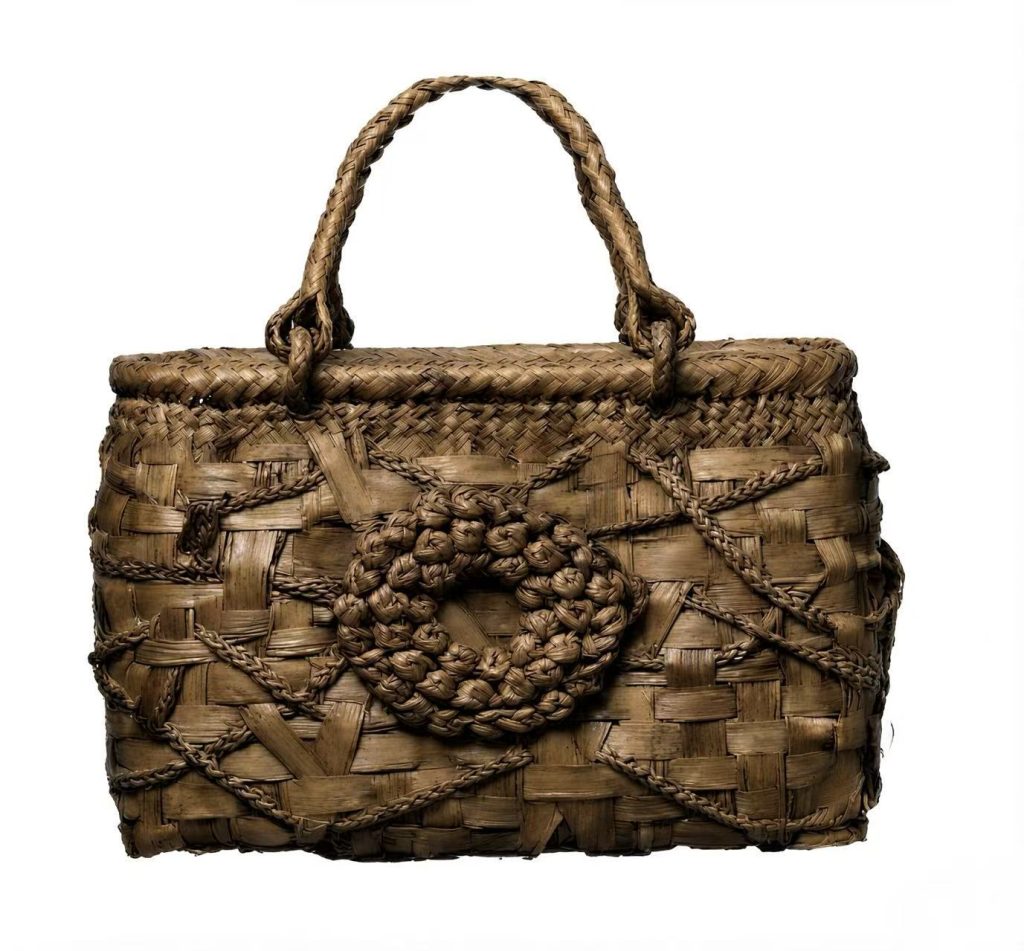 100M -8Wild Grape Vine Woven Handbag