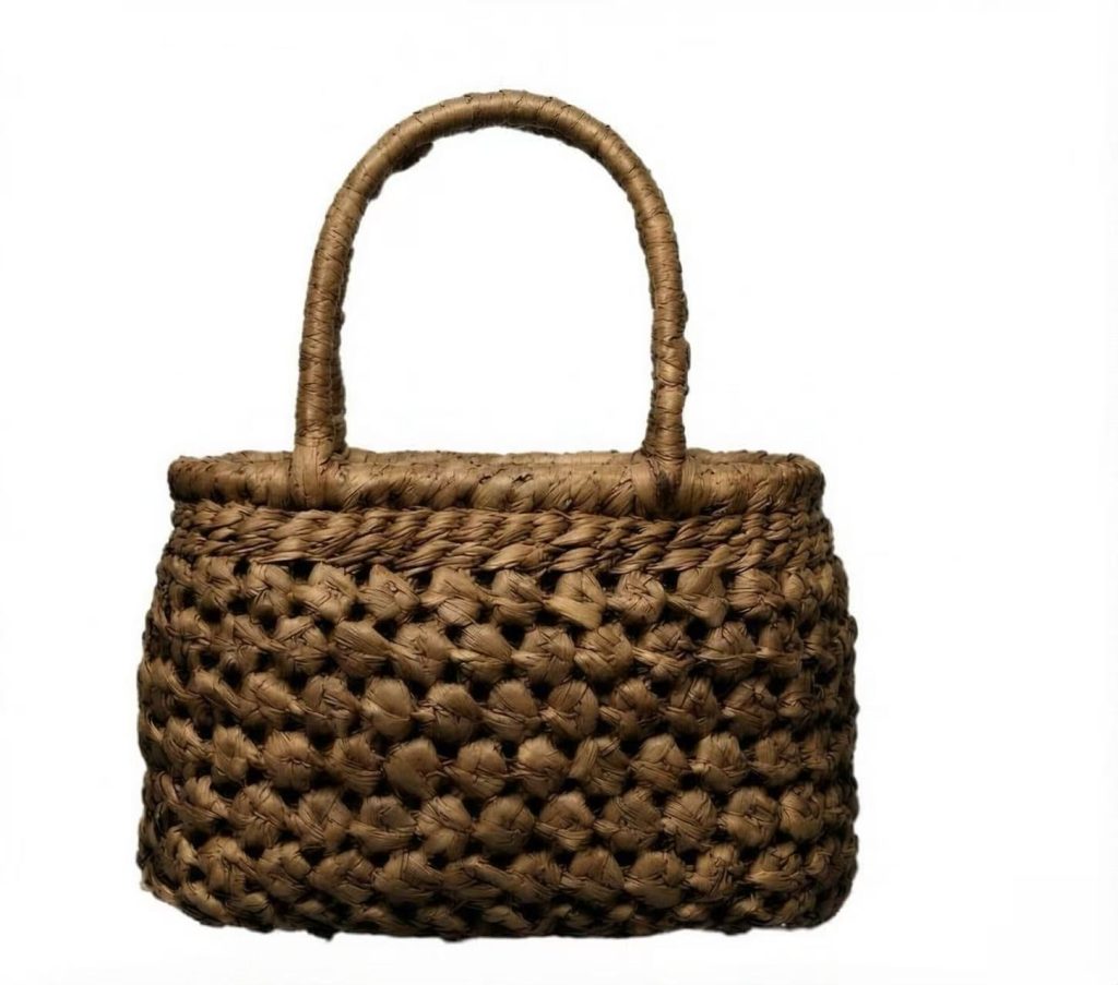 YT011 Mini Bucket Wild Grape Vine Woven Bag
