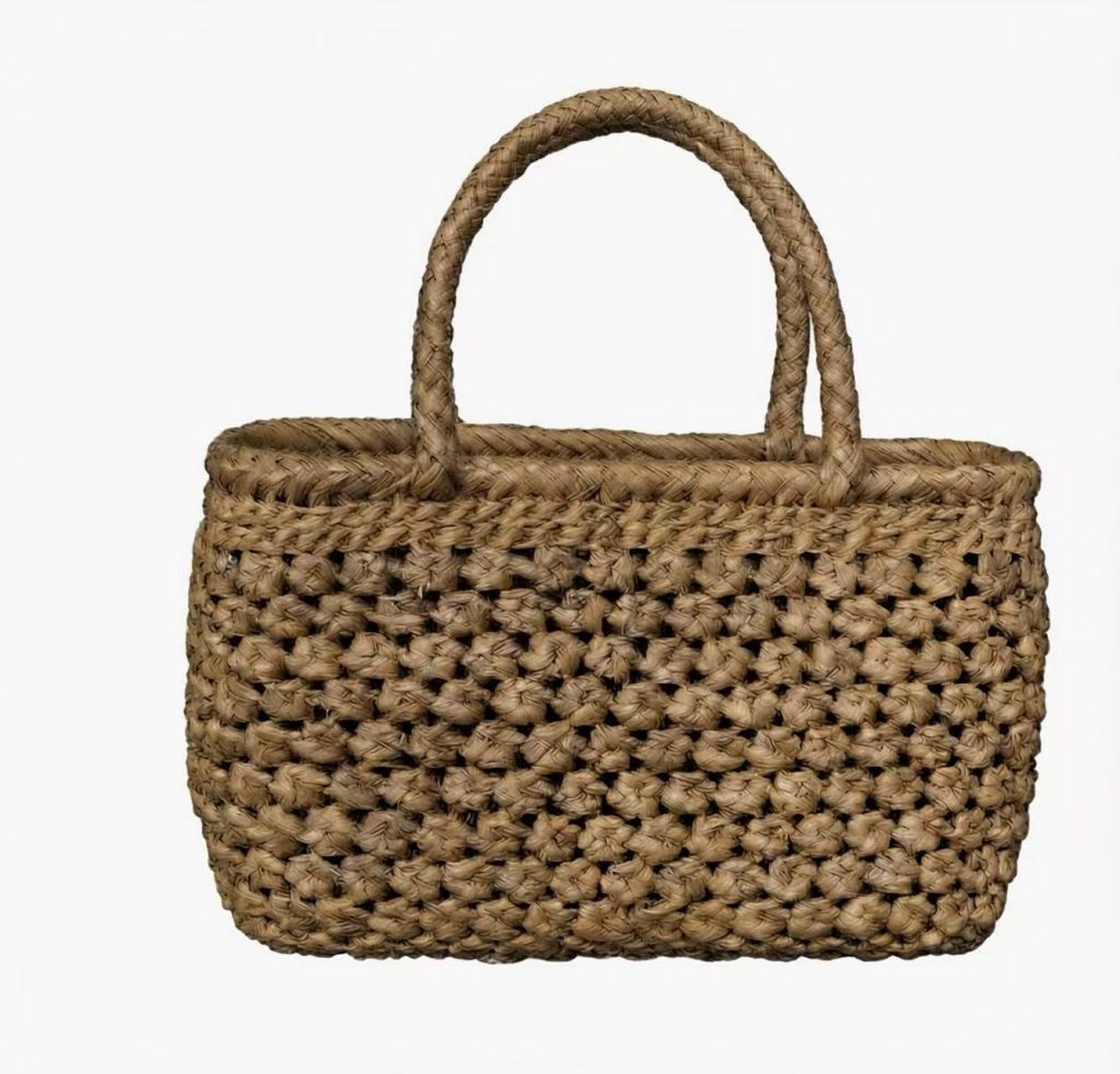 G015 Wild Grape Vine Woven Tote Handbag