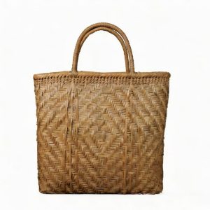 YT007 Large Diamond Wild Grape Vine Woven Tote