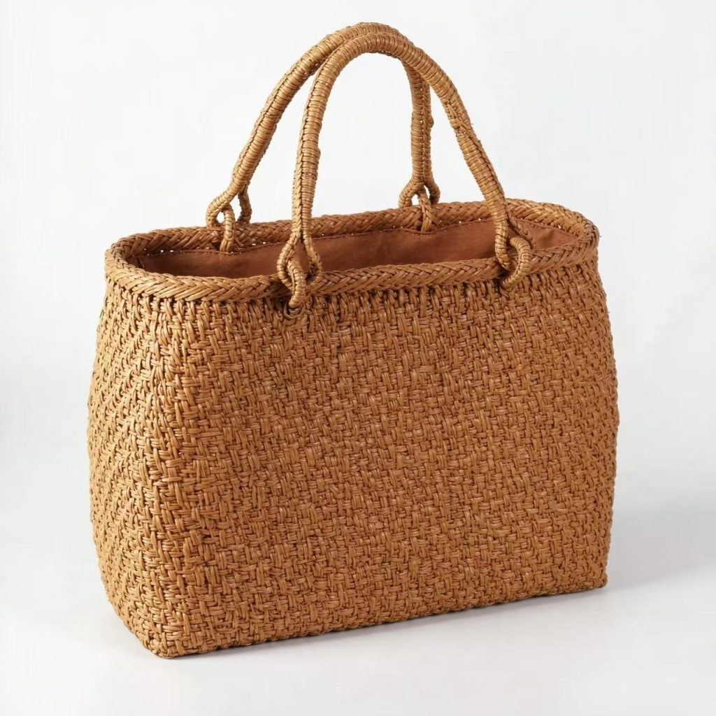 100M-12 Wild Grape Vine Woven Tote Handbag