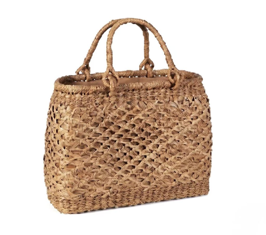 100M Wild Grape Vine Woven Tote Handbag