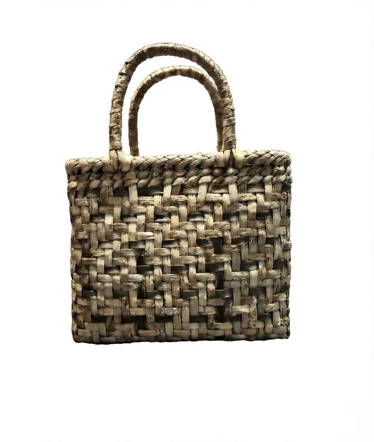 Walnut Bark Woven Handbag