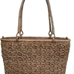 R-89 Window Floral Pattern Wild Grape Vine Tote Bag