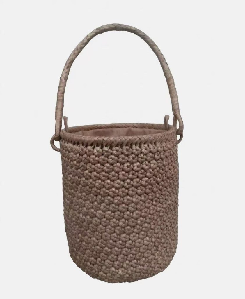 R-29 3mm Hexagon Flower Wild Grape Vine Bucket Bag
