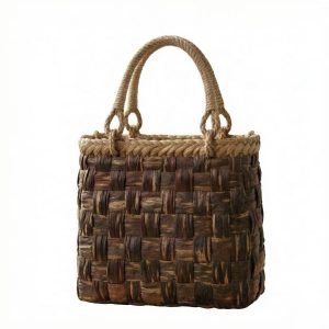 Y-01 Cherry Bark Cross Weave Handbag
