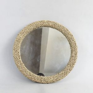 Multi-layer Round Seagrass Woven Wall Mirror
