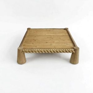 Bamboo Woven Square Raised Serving Tray X061W3029A0