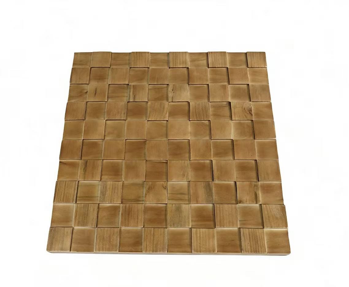 3D Wooden Mosaic Wall Panel X061W3032A0