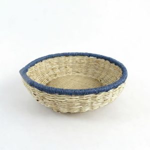 Handwoven Natural Straw Storage Bowl XZR7622A0