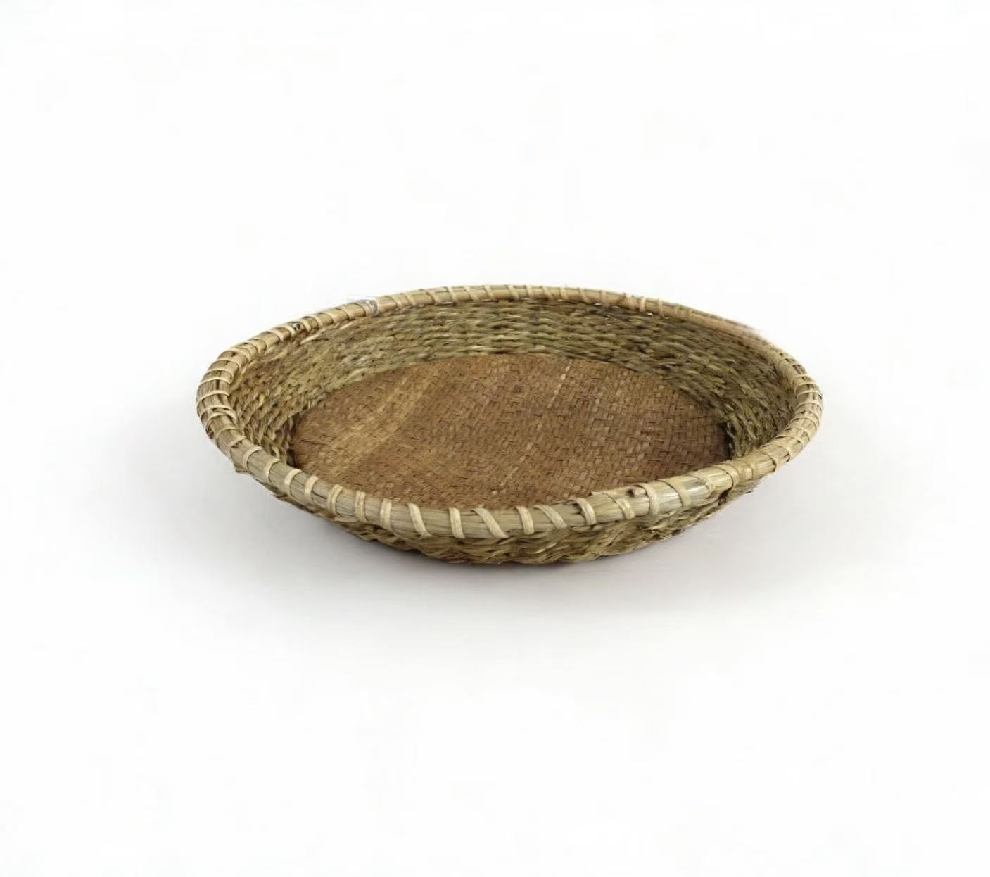 Handwoven Straw Serving Tray XZR7628A0