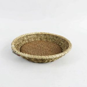 Handwoven Straw Serving Tray XZR7629A0