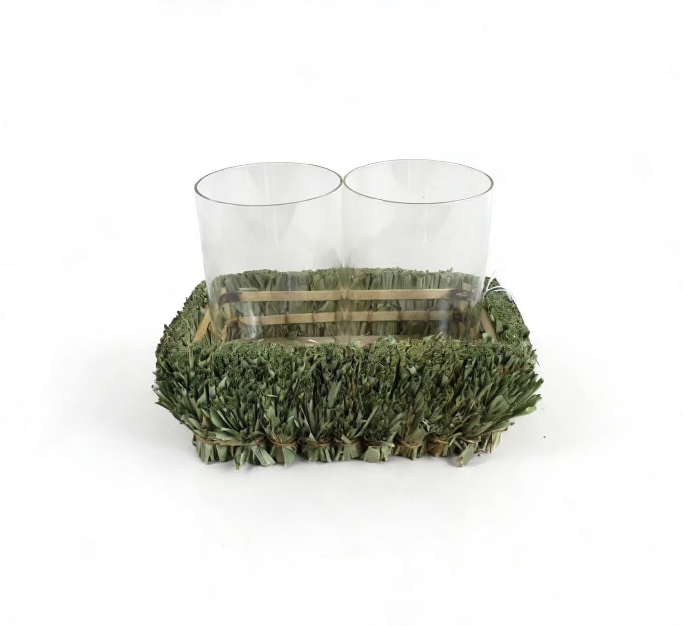 Handwoven Seagrass Cup Tray XZR7637A0