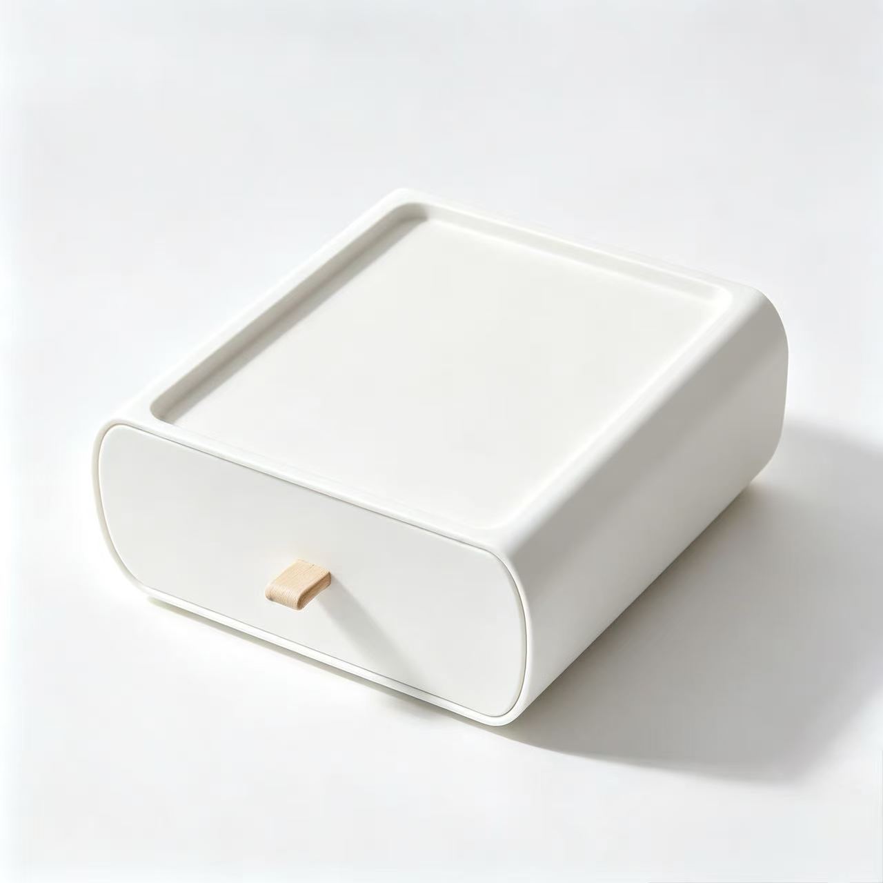 Desktop Drawer Storage Organizer, PP & Silicone Multi-layer Desk Cabinet, Cosmetic & Stationery Storage Box